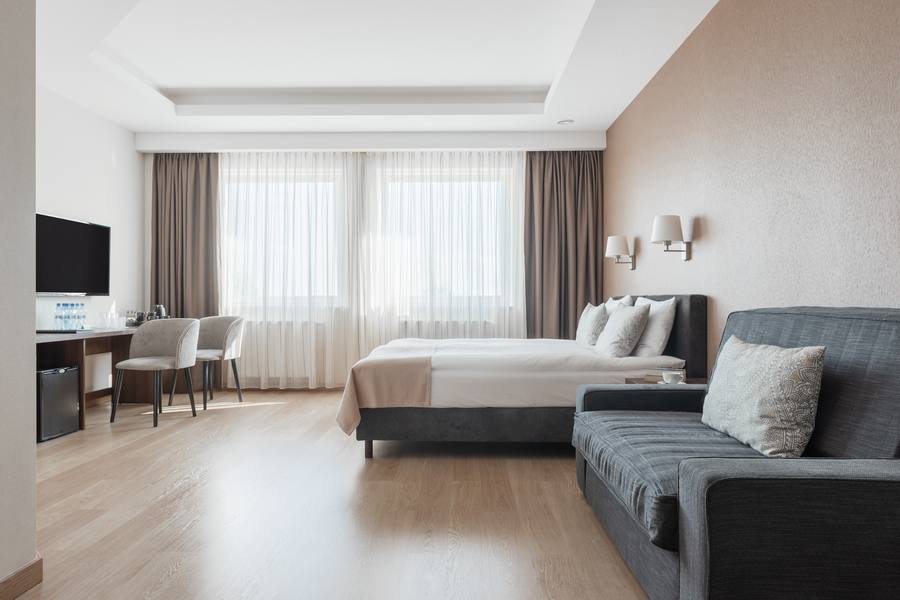 Green Loft Gdynia — pokój Premium Family dla rodzin z widokiem na morze